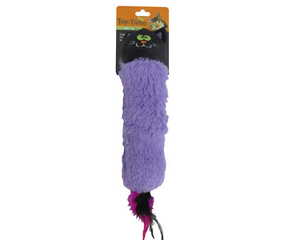 Purple & Black Cat Face Kicker Cat Toy