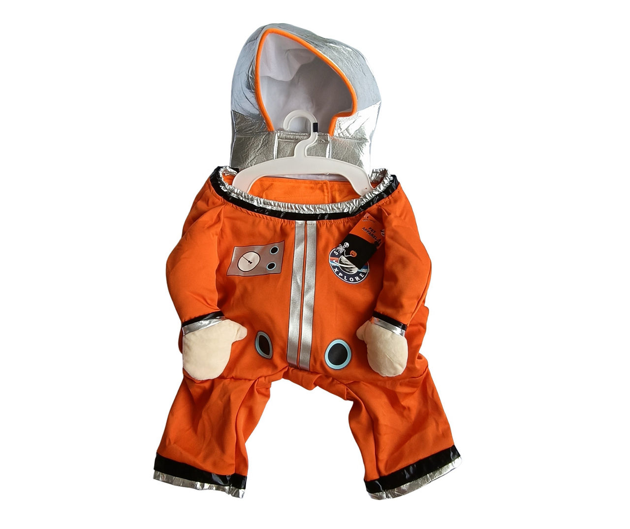 Pet X-Large Orange Standing Spaceman Costume