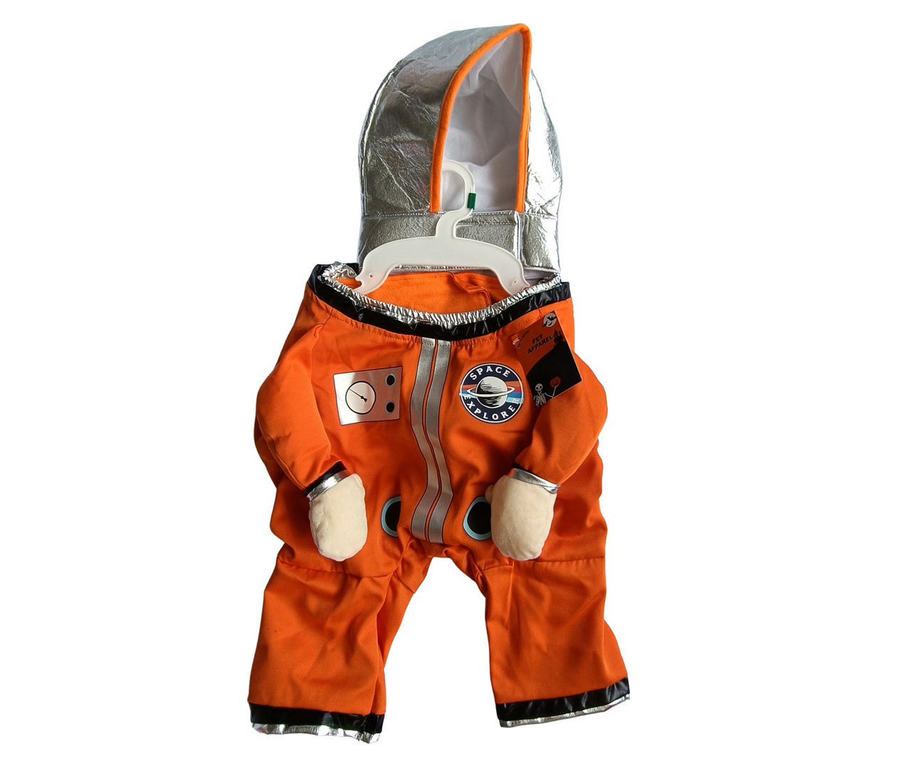 Pet Large Orange Standing Spaceman Costume