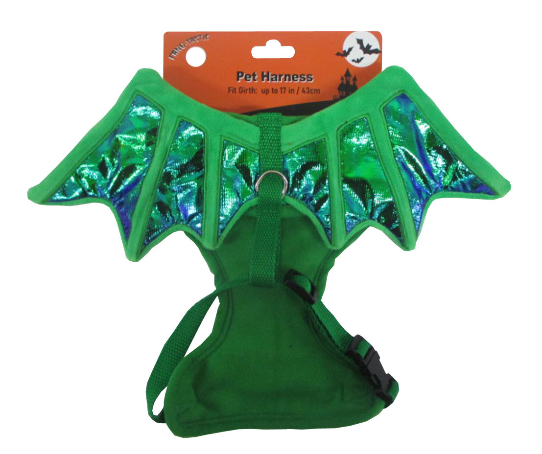 Pet Small/Medium Green Dragon Wing Harness