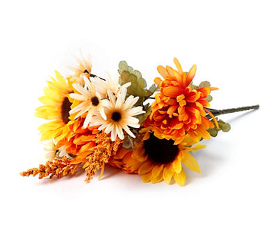 Orange Mum, Sunflower & Daisy Bush
