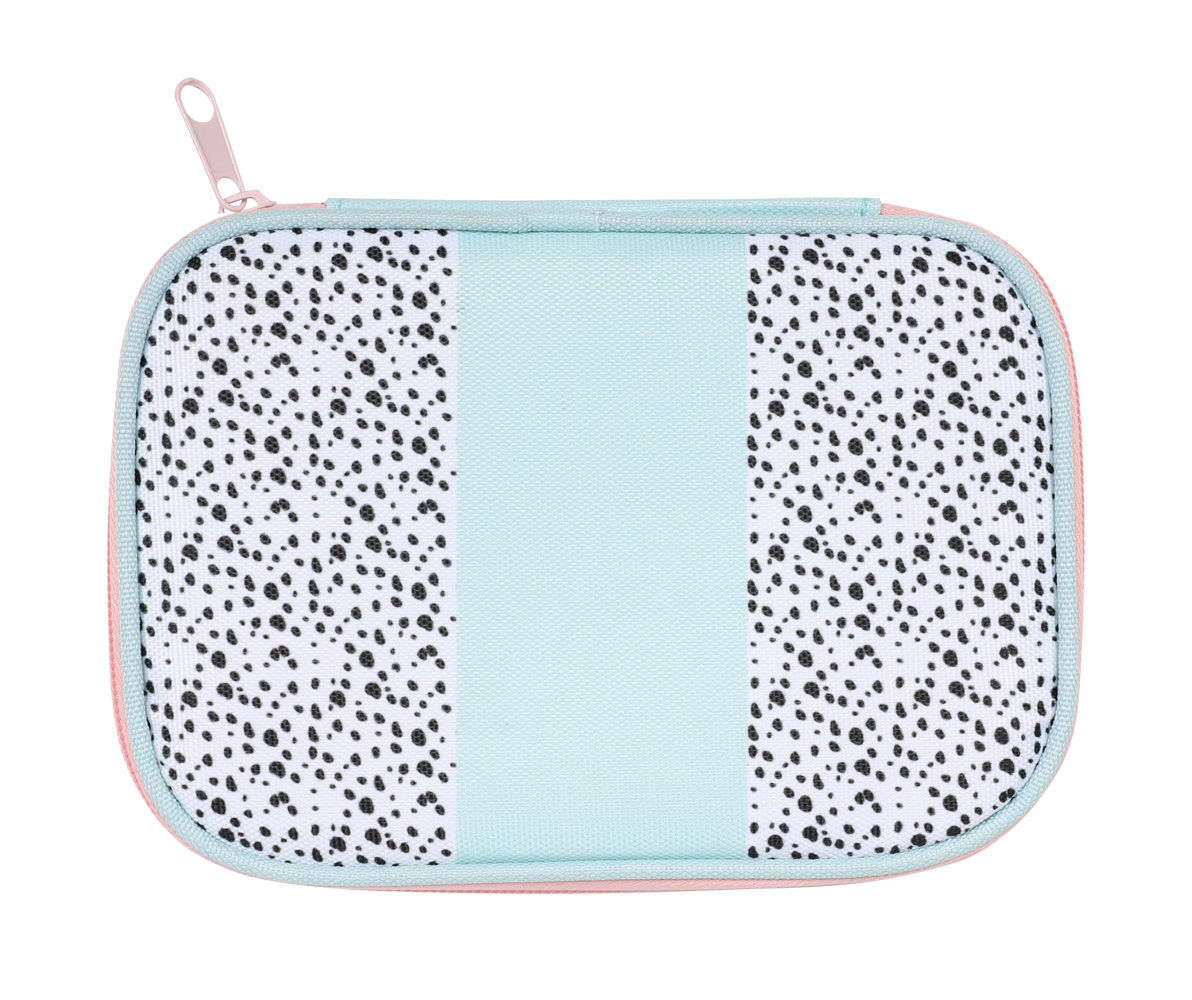 Blue & Black Spotted Tech Organizer Case