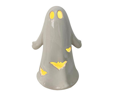 Cut-Out Ghost LED Ceramic Tabletop Decor