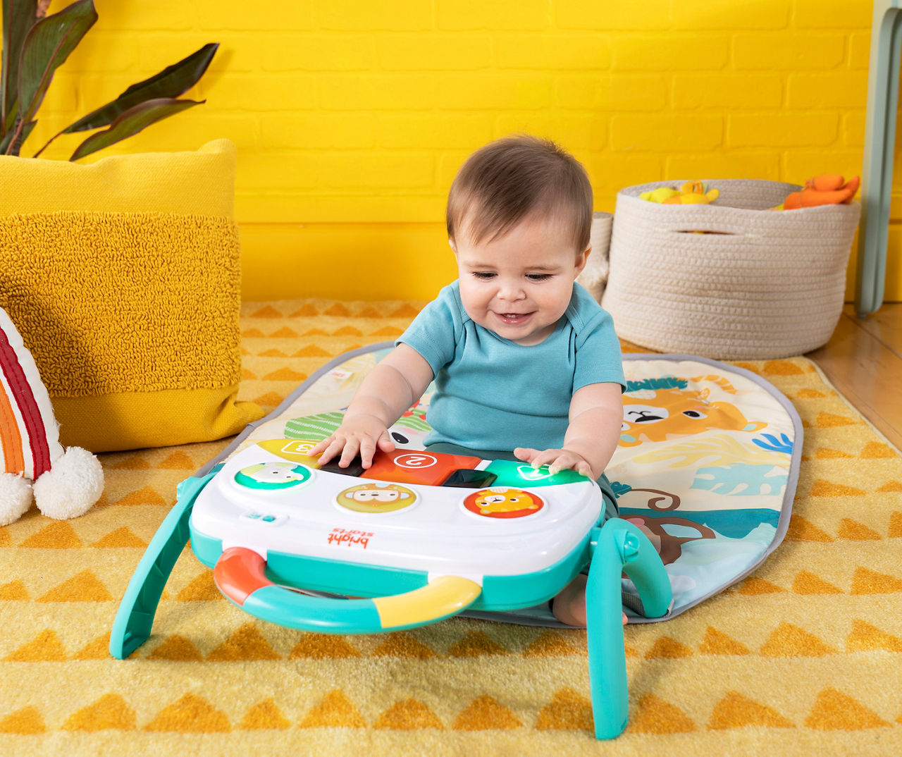 Bright Starts Groovin’ Kicks Piano & Drum Kick Activity Gym | Big Lots