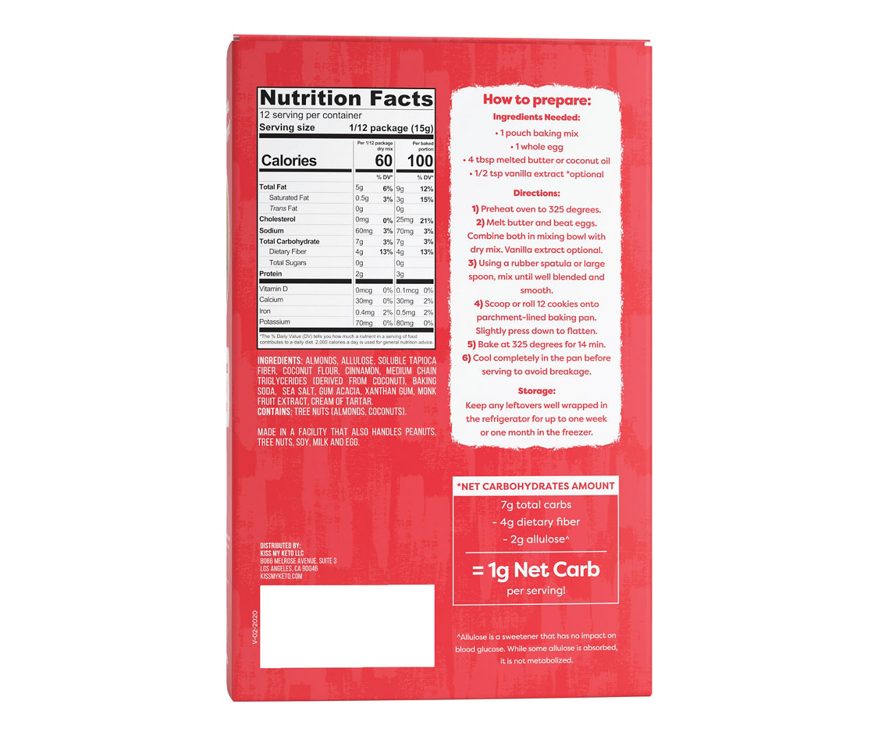 Kiss My Keto Snickerdoodle Cookie Baking Mix, 7.07 Oz.