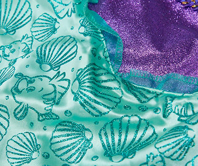Green & Purple Princess Ariel Kids' Costume Dress