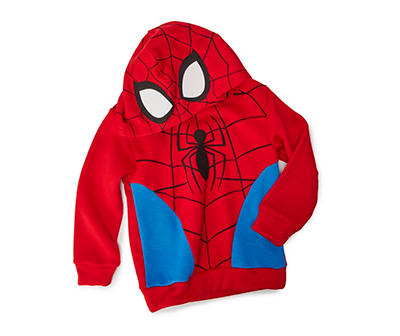 Marvel Kids Red & Blue Spider-Man Cosplay Hoodie