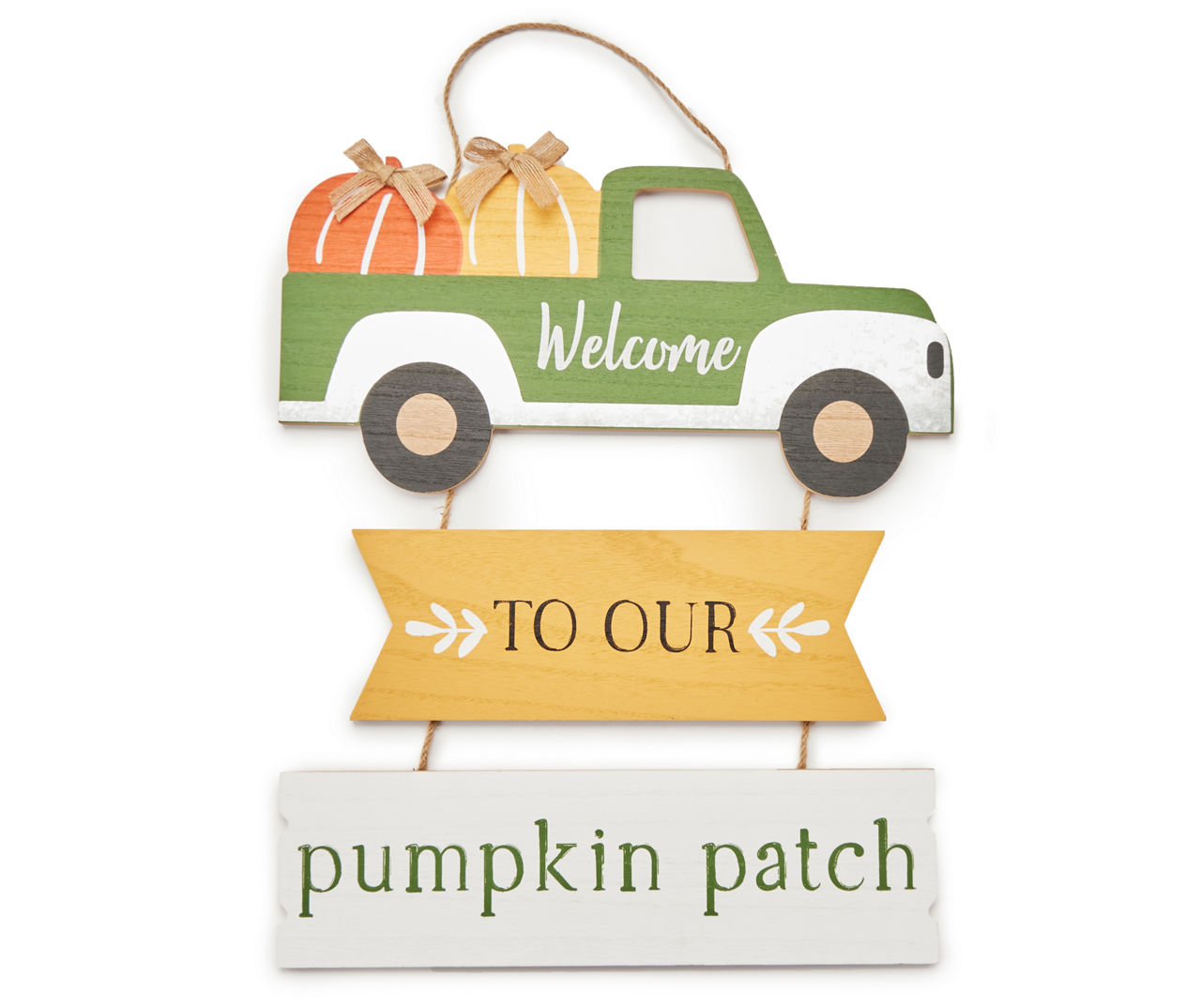"Welcome To Our Pumpkin Patch" Truck Hanging Wall Decor