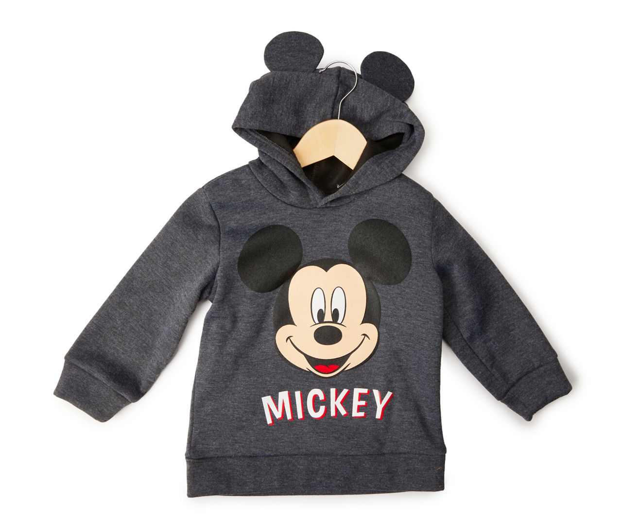 Kids' Size 4 "Mickey" Gray Ears Hoodie
