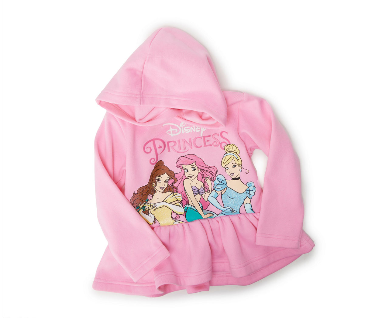 Kids' Size 4 "Princess" Pink Peplum Hoodie