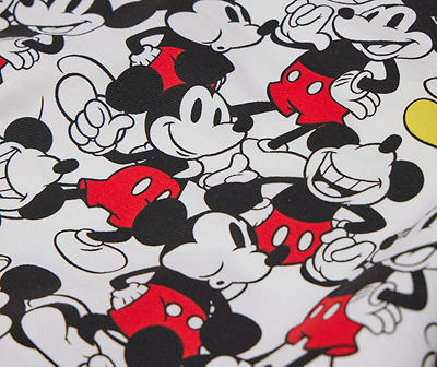 White & Black Mickey Mouse Pattern Apron