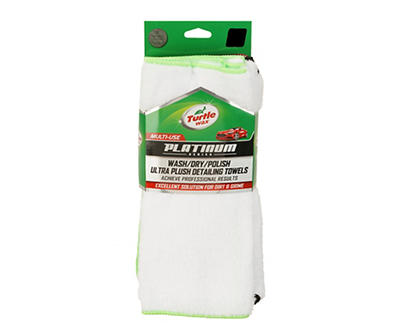 Platinum White Wash/Dry/Polish Ultra Plush Detailing Towels, 6-Pack