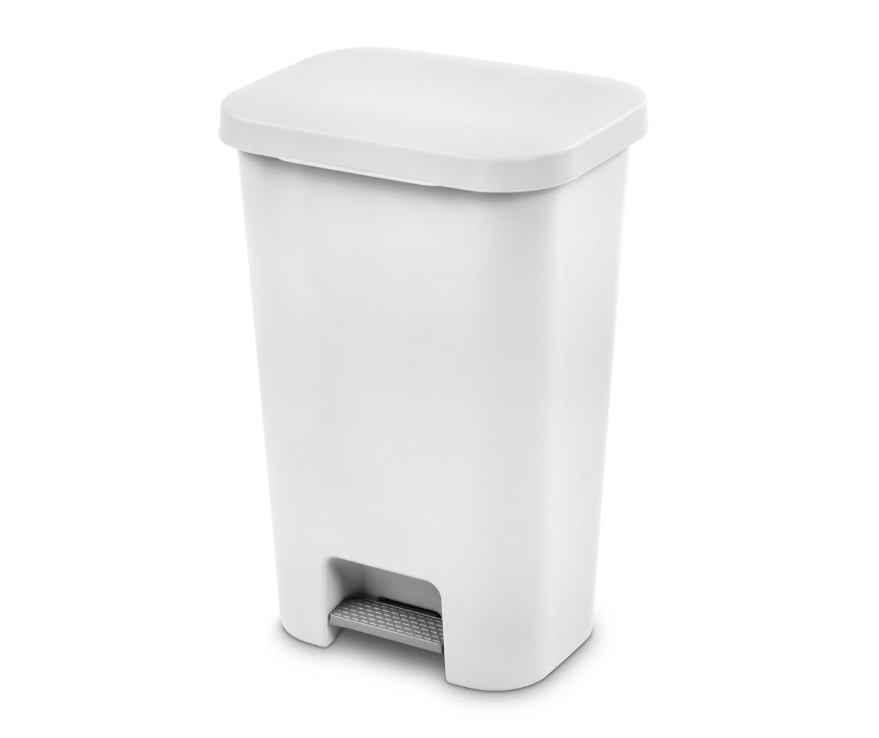  Hefty Touch-Lid 13.3-Gallon Trash Can, White : Home