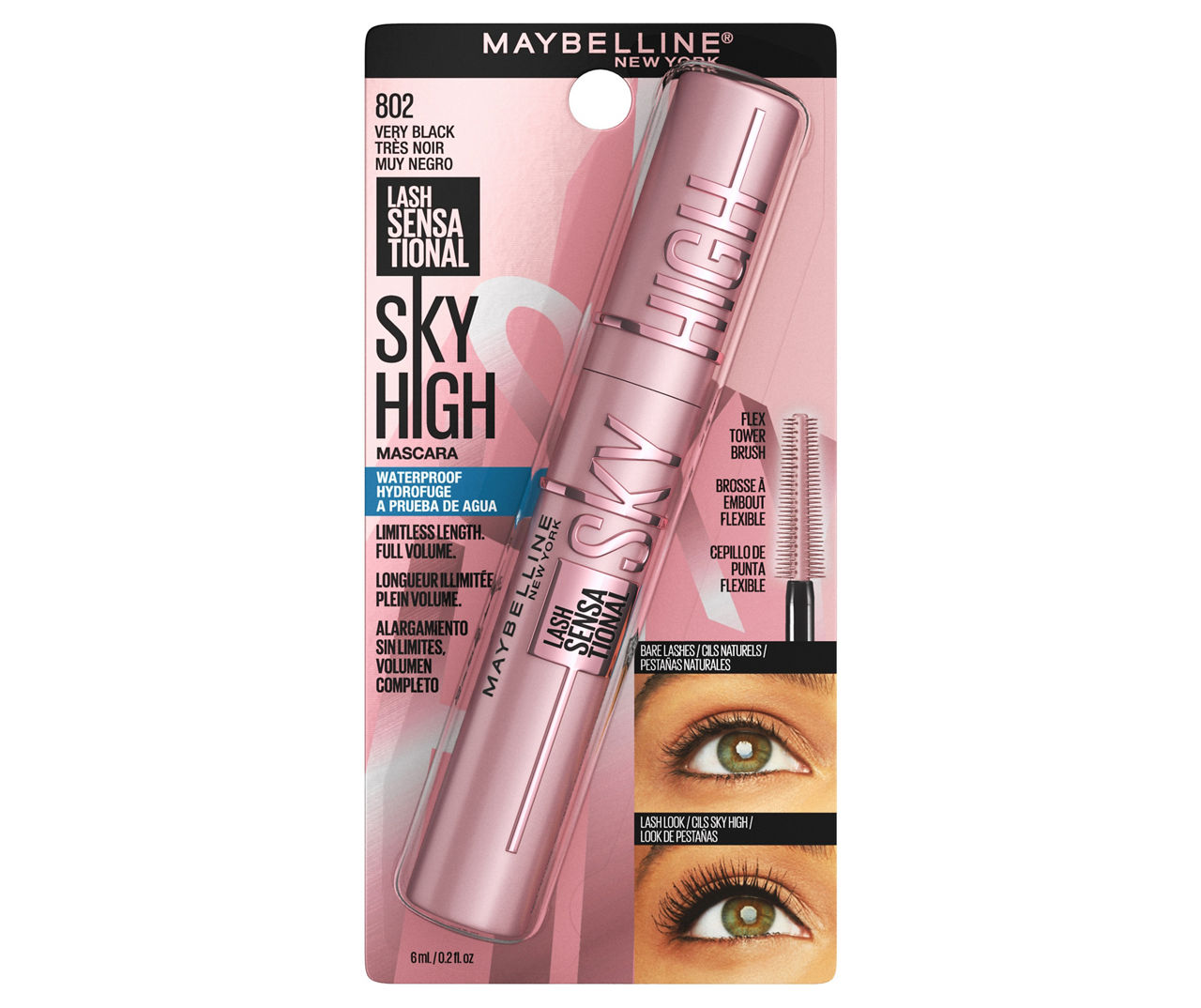 Maybelline Lash Sky High Mascara Very Black, 0.24 fl. oz. | Big Lots