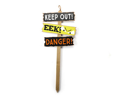 "Keep Out", "Eek" & "Danger" Yard Stake
