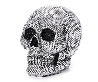 Silver Skull Tabletop Decor