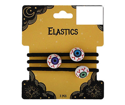 Eyeball 3-Piece Elastic Hair Tie Set