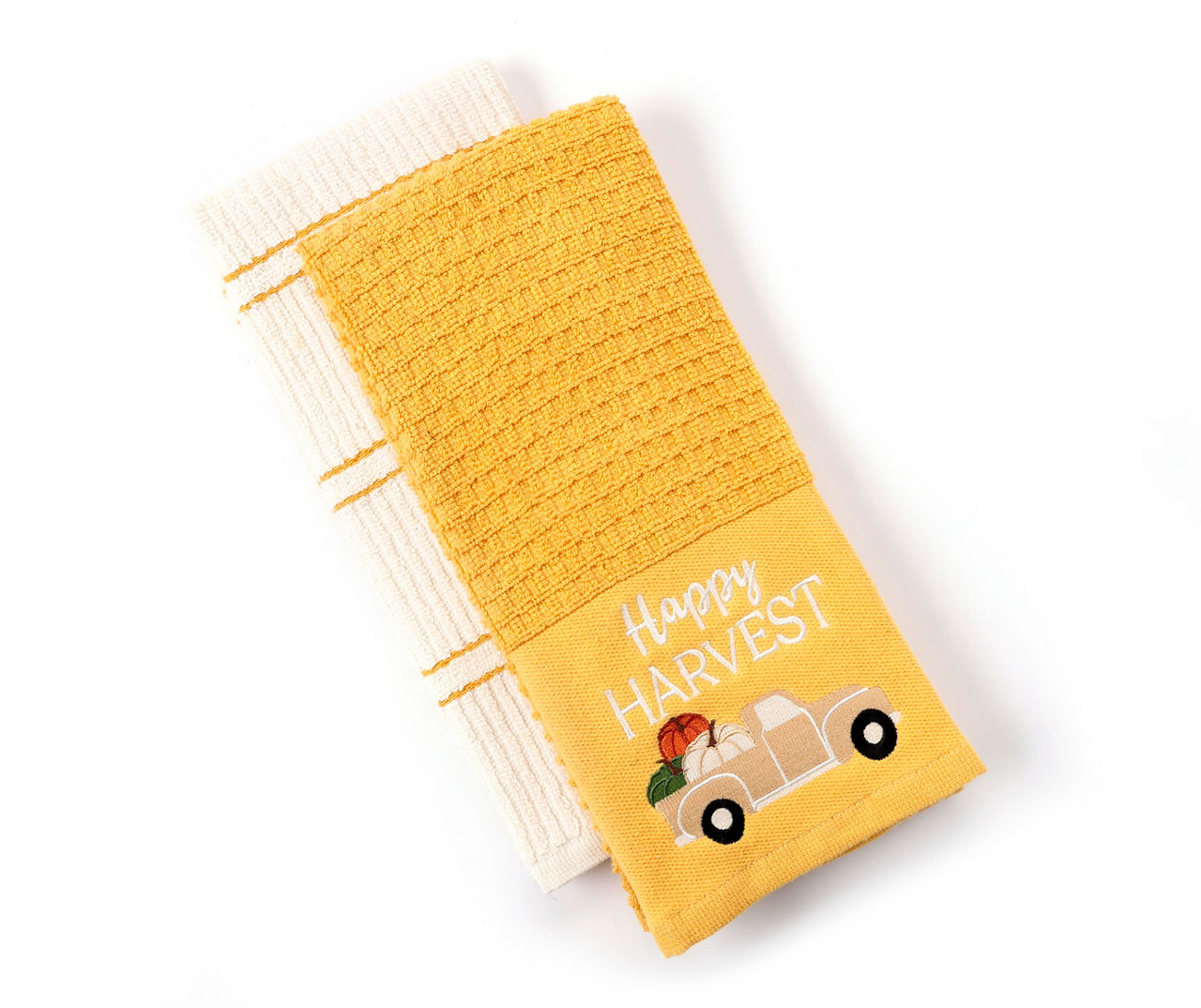 Homewear Harvest Fall Colors 4-pc. Waffle Kitchen Towel