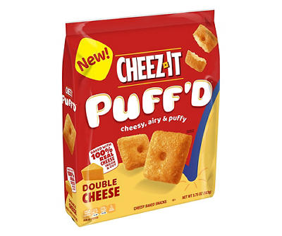 Puff'd Double Cheese Cheesy Baked Snacks Bag, 5.75 Oz.