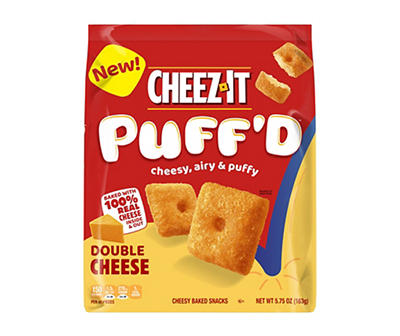 Puff'd Double Cheese Cheesy Baked Snacks Bag, 5.75 Oz.