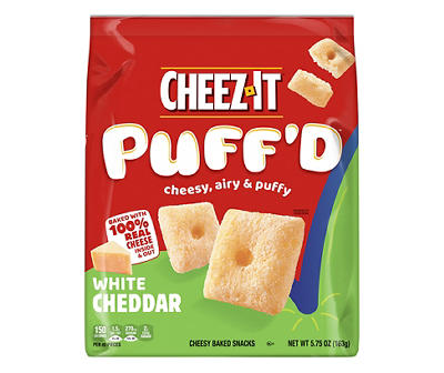 Puff'd White Cheddar Cheesy Baked Snacks Bag, 5.75 Oz.