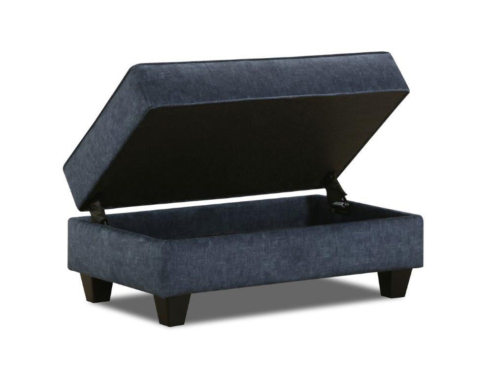 Broyhill Dancaster Navy Storage Ottoman | Big Lots