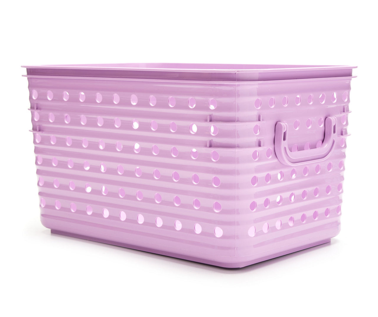 Small Lilac Dot Storage Basket