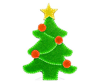 51" LED Green, Yellow & Red Novelty Tree