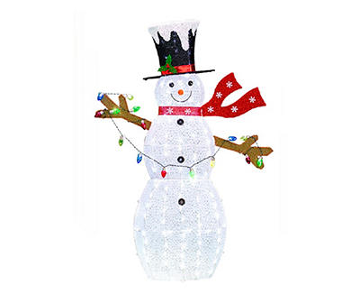 72" LED Snowman Holding String Light