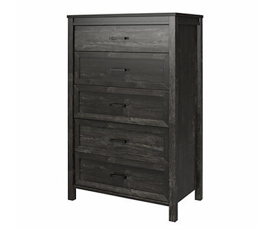 Silverton Black Oak 5-Drawer Dresser