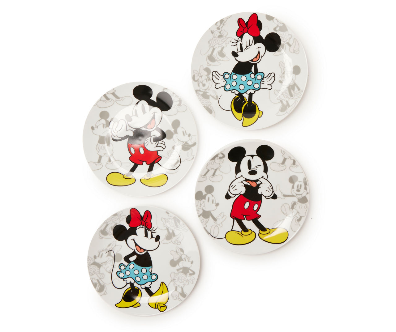 All Over Mickey & Minnie 4 Piece Place Setting by Disney