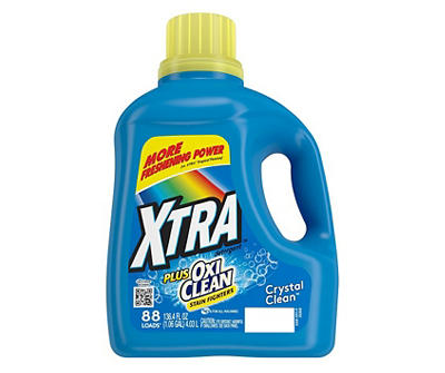 Plus OxiClean Crystal Clean 88-Loads Liquid Laundry Detergent, 136.4 Oz.