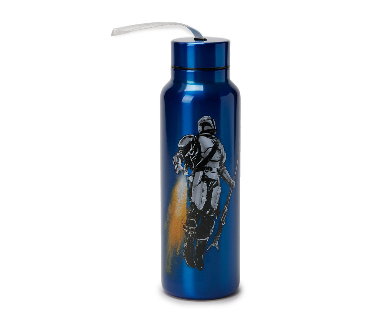 The Mandalorian Blue Stainless Steel Water Bottle, 27 oz.