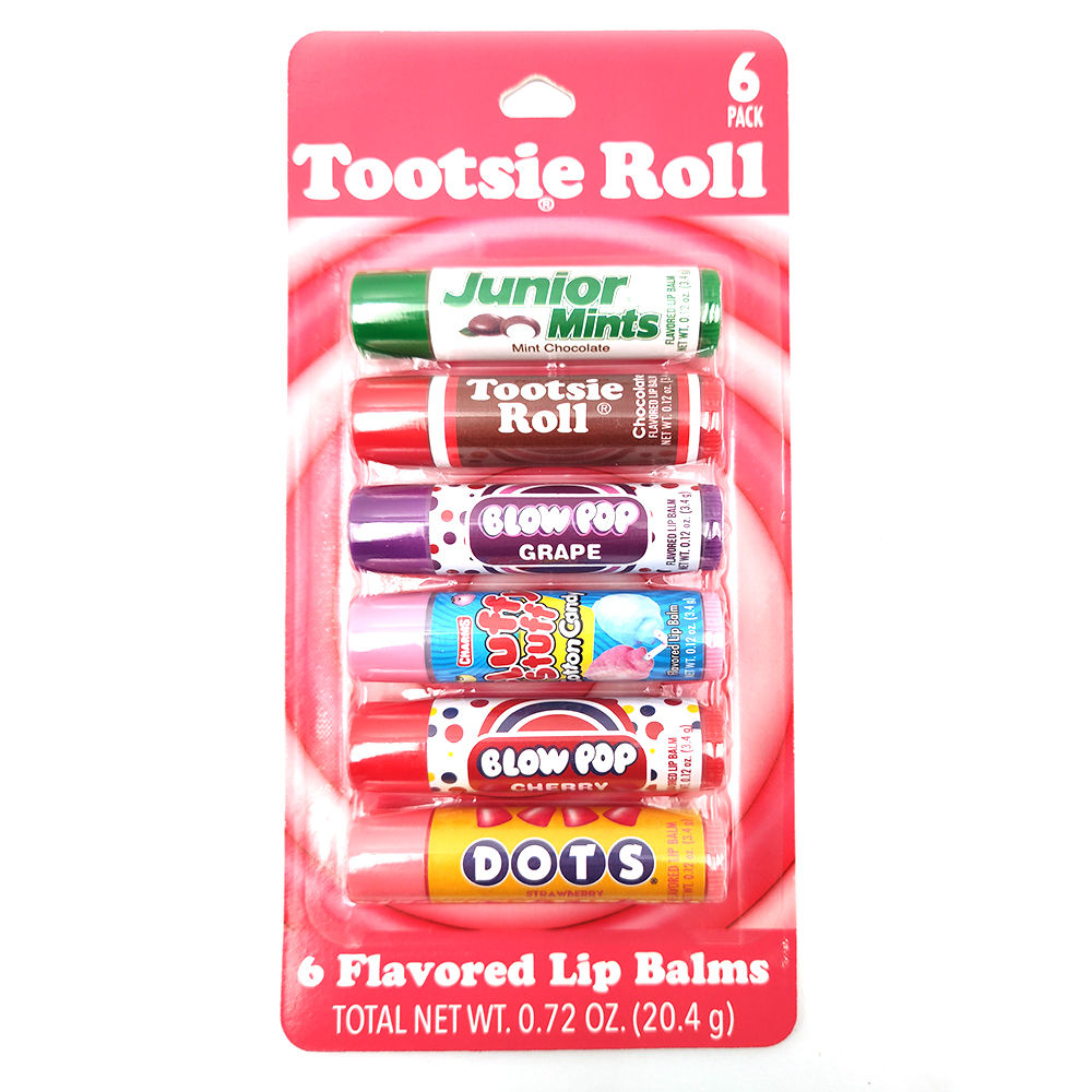 Candy Shop Flavored Lip Balms, 6-Count