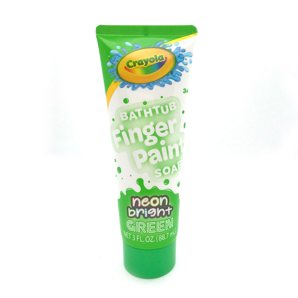 Crayola Neon Bright Green Bathtub Fingerpaint Soap, 3 Oz.