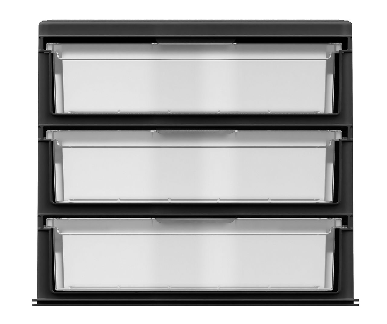 Life Story 3-Drawer White Stackable Shelf Organizer Plastic