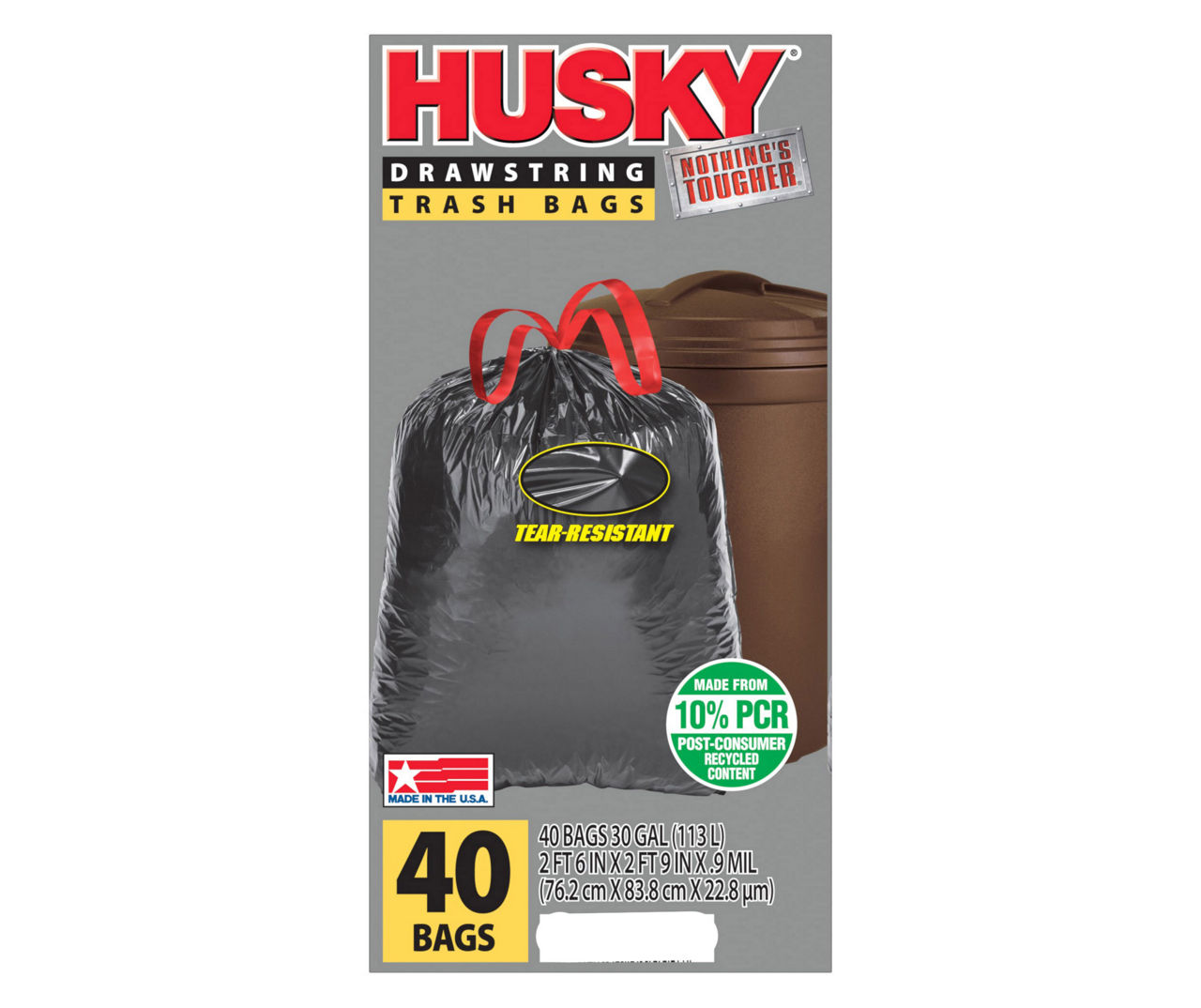 40 Gal. Heavy-Duty Contractor Trash Bags (20-Count)