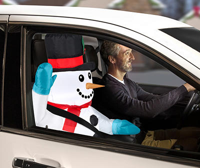 Airblown Car Buddy Inflatable Snowman