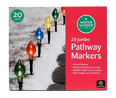 Multi-Color C7 20-Piece Jumbo Pathway Marker Set
