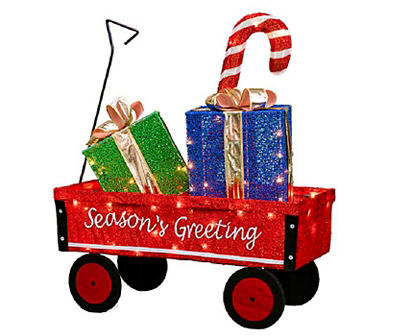 31" Light-Up Wagon & Gift Boxes