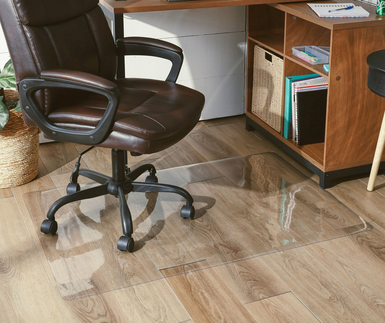 Glass Chair Mats vs Plastic Chair Mats for Carpet & Wood Floors