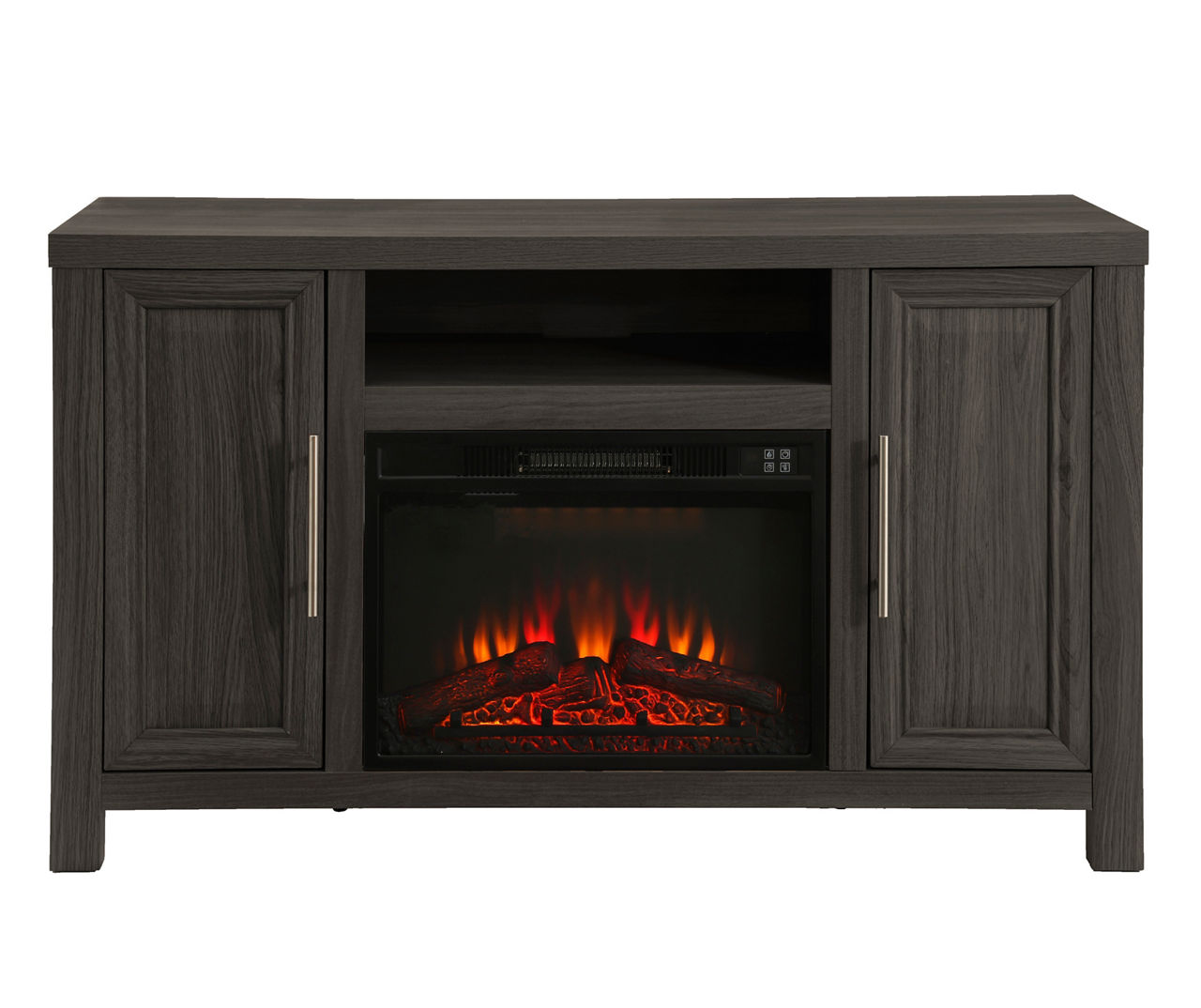 Big lots store grey fireplace