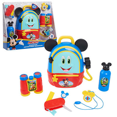 Disney Junior Blue Mickey Mouse Funhouse Adventures Backpack Set