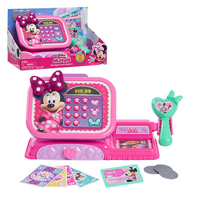 Disney Junior Pink Minnie Mouse Bowtique Cash Register Play Set