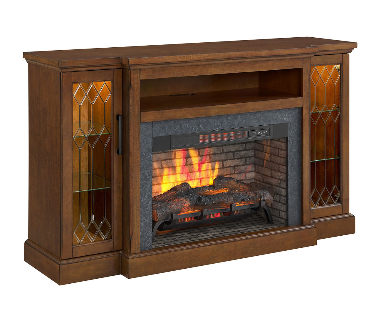 Broyhill tv deals stand with fireplace