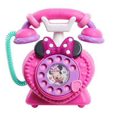Disney Junior Pink Minnie Mouse Ring Me Rotary Play Phone Set