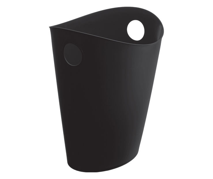 Black Handle 2.5-Gallon Waste Can