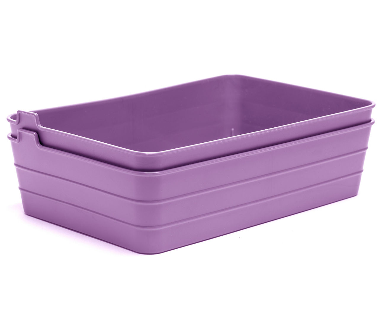 Lilac Rectangle Flex Tray, 2-Pack