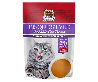 Tuna & Whitefish Bisque Style Lickable Cat Treats, 1.4 Oz.