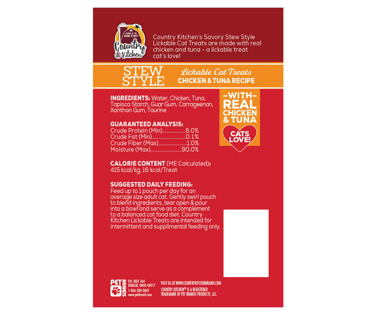 Chicken & Tuna Stew Style Lickable Cat Treats, 1.4 Oz.
